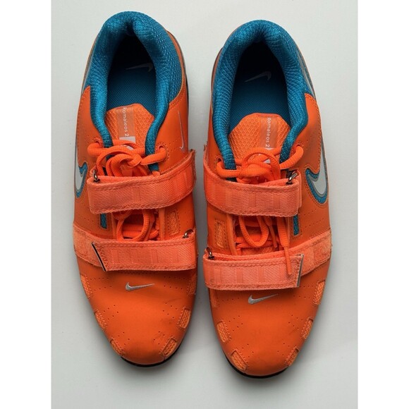 Size 9.5 - Nike Romaleos 2 Total Orange Blue Lagoon - Picture 3 of 7